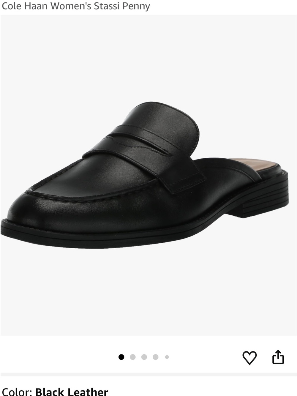 Cole Haan® Stassi Penny Mule Size 7:  Excellent Preowned Condition